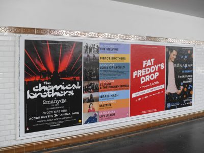 Affichage métro - Grand couloir panorama