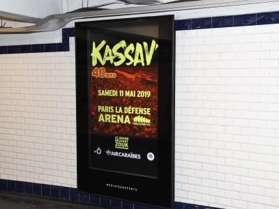 Affichage métro : couloir digital